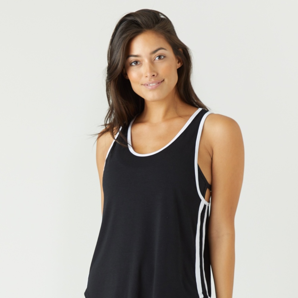 Glyder Varsity Tank, Black, Small